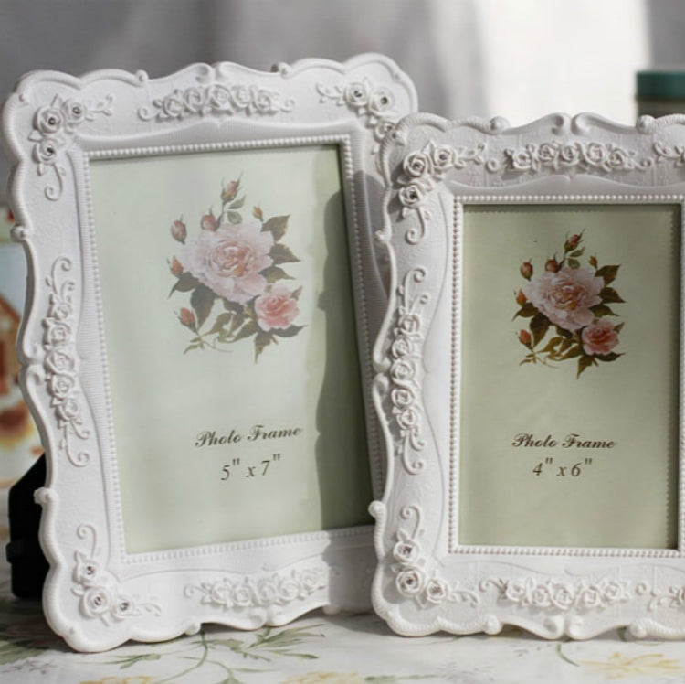 Home Decoration Pastoral Style  Rose Carved Picture Frame Decoration