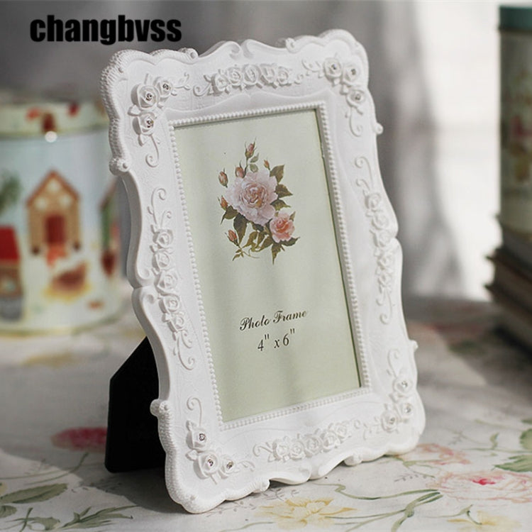 Home Decoration Pastoral Style  Rose Carved Picture Frame Decoration