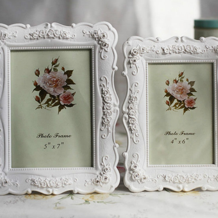 Home Decoration Pastoral Style  Rose Carved Picture Frame Decoration