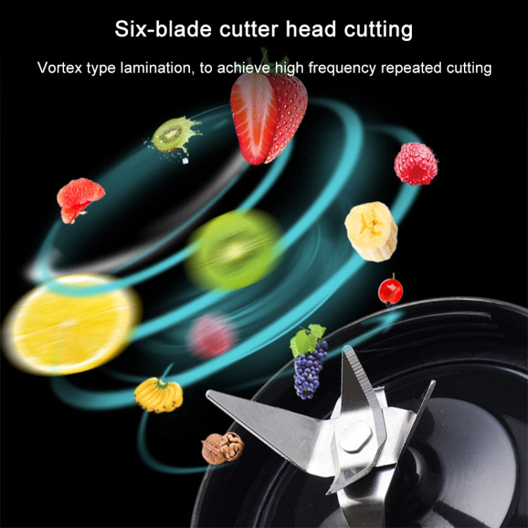 Multifunctional Juicer Rotatory Extractor Cup Portable USB Charge Juicer Blender with 6 Blades