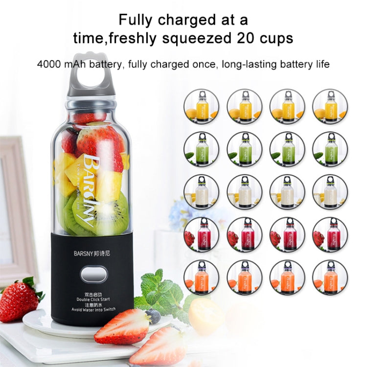 Multifunctional Juicer Rotatory Extractor Cup Portable USB Charge Juicer Blender with 6 Blades