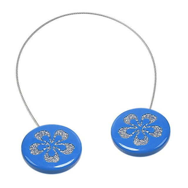 2 PCS Simple Modern Magnet Wire Curtain Buckle Magnetic Free Installation Curtain Strap Tie Wire Curtain Hook