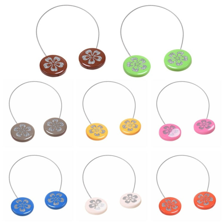 2 PCS Simple Modern Magnet Wire Curtain Buckle Magnetic Free Installation Curtain Strap Tie Wire Curtain Hook