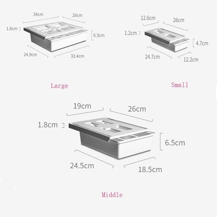 Hidden Desktop Stationery Storage Box Creative Office Desk Bottom Stick Pen Holder