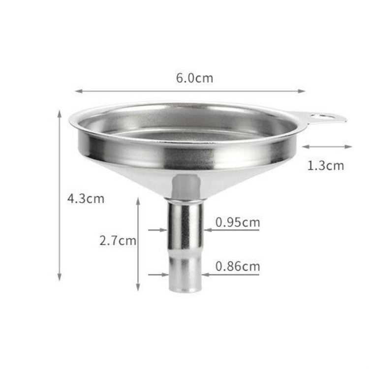 10 PCS Stainless Steel Conical Small Funnel Oil Leak Wine Leak Kitchen Gadgets