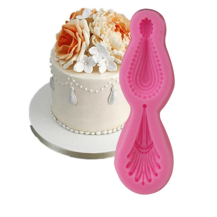 2 PCS Gemstone Pendant Silicone Mold Fondant Chocolate Mold DIY Baking Cake Decorating Edge Tool