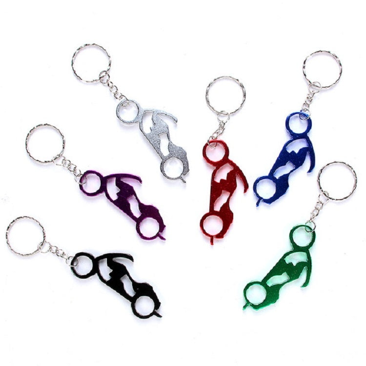 12 PCS Personalized Creative Backpack Keychain Small Pendant Aluminum Bottle Opener