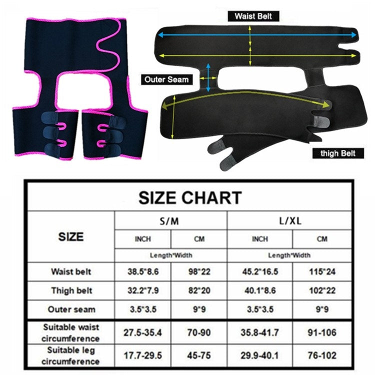 3 In 1 Hip Belt Girdle Exercise Bodybuilding Adjustable One-piece Waist Girdle