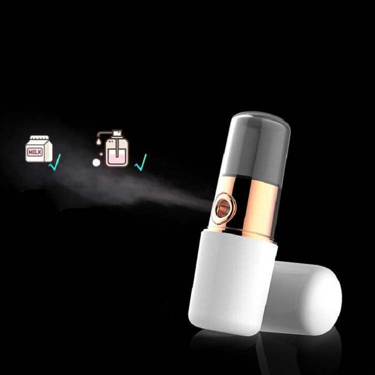 Lipstick Style Handheld Mini FacialHydration Instrument Moisture Meter Automatic Alcohol Sprayer