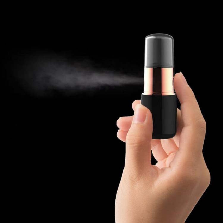 Lipstick Style Handheld Mini FacialHydration Instrument Moisture Meter Automatic Alcohol Sprayer