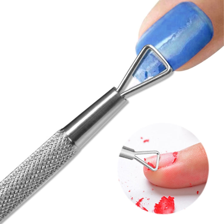 3 PCS Stainless Steel Nail Tool Steel Push and Remove Nail Polish Glue Phototherapy Glue Unloading Knife