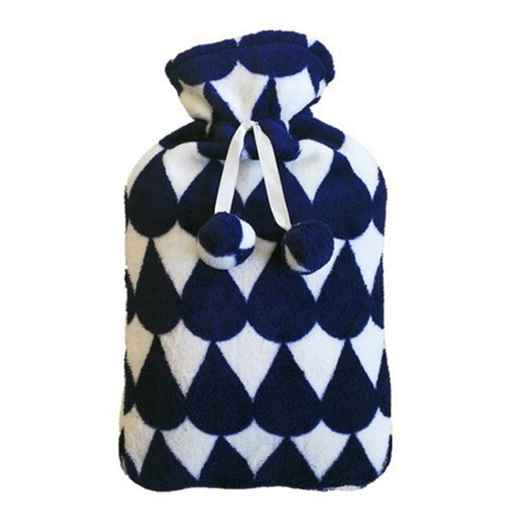 Hot Water Bottle Solid Color Knitting Cover (Without Hot Water Bottle) Water-filled Hot Water Soft Knitting Bottle Velvet Bag