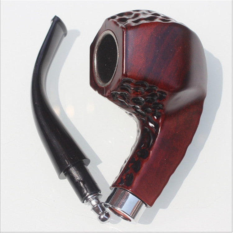 Bakelite Resin Pipe Iron Pot Dry Pipe Men Portable Filter Curved Pipe