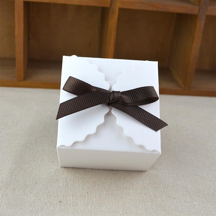 10 PCS Retro Mini Kraft Paper Box DIY Wedding Favor Gift Box Small Cake Box