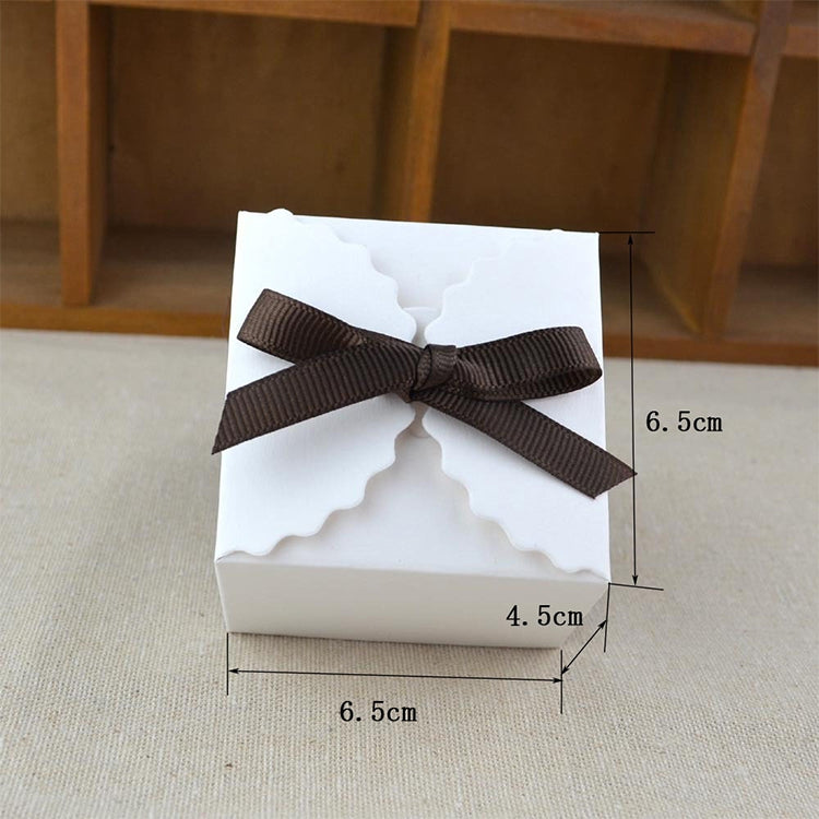 10 PCS Retro Mini Kraft Paper Box DIY Wedding Favor Gift Box Small Cake Box