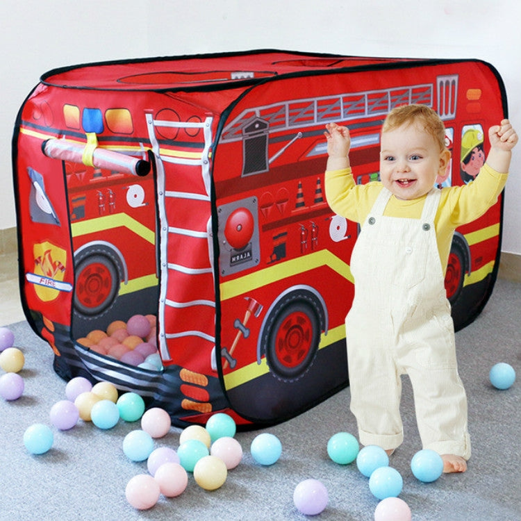Children Toy Tent Cloth Fire Truck Police Car School Bus Game House