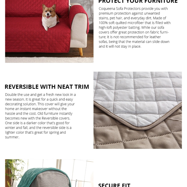 Reversible Machine Washable Sofa Couch Covers Anti-slip Recliner Sofa Protective Mat for Pet Dogs Cats