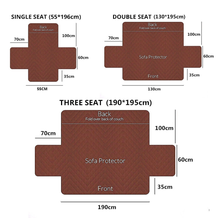 Reversible Machine Washable Sofa Couch Covers Anti-slip Recliner Sofa Protective Mat for Pet Dogs Cats