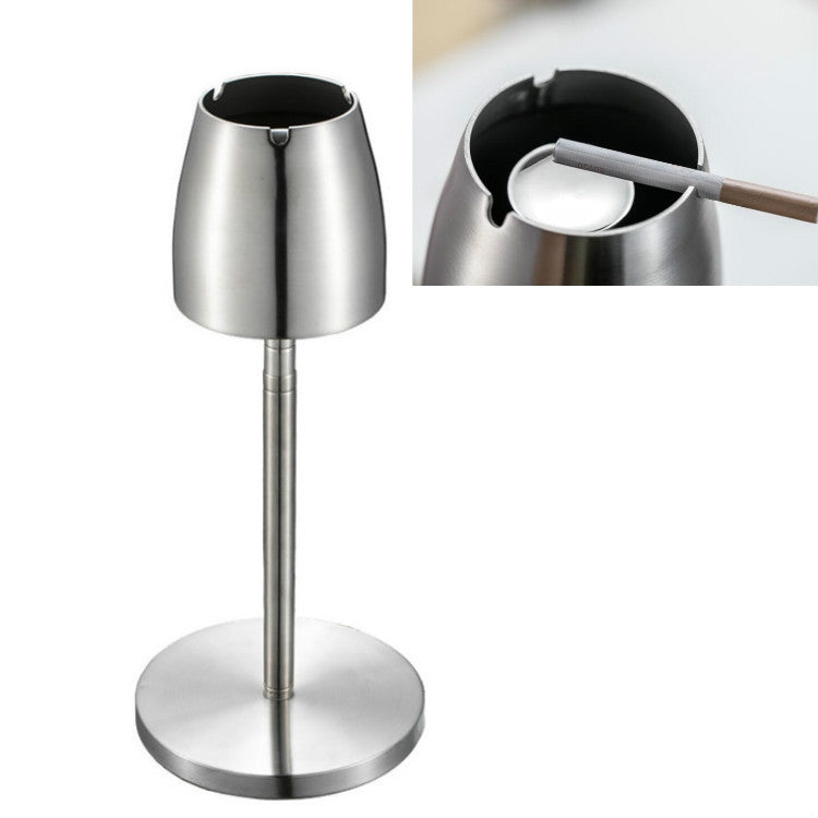 Telescopic Thickened Stainless Steel Windproof Ashtray