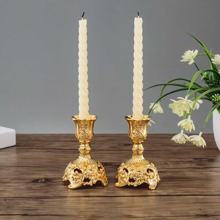 Two PCS/Set Sapphire Single Candle Light Dinner Candle Holder Decoration Wedding Candle Holder
