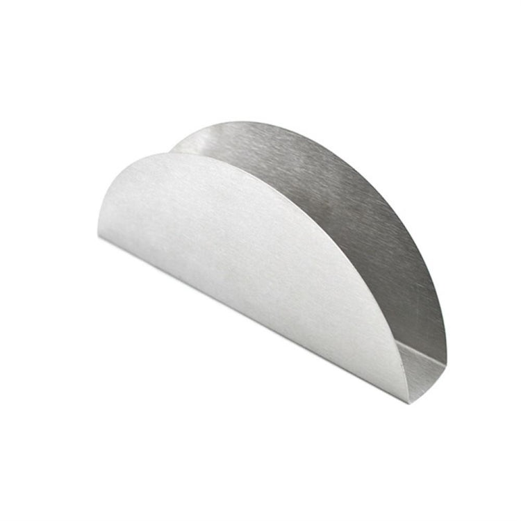 2 PCS Stainless Steel Western Fan-shaped Napkin Seat Napkin Holder Paper Towel Clip