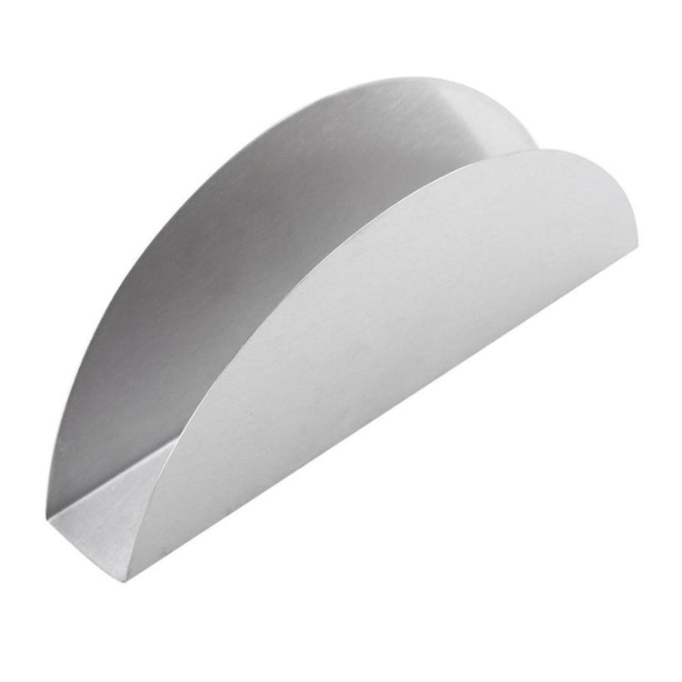 2 PCS Stainless Steel Western Fan-shaped Napkin Seat Napkin Holder Paper Towel Clip