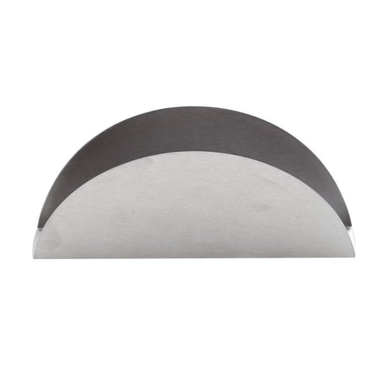 2 PCS Stainless Steel Western Fan-shaped Napkin Seat Napkin Holder Paper Towel Clip