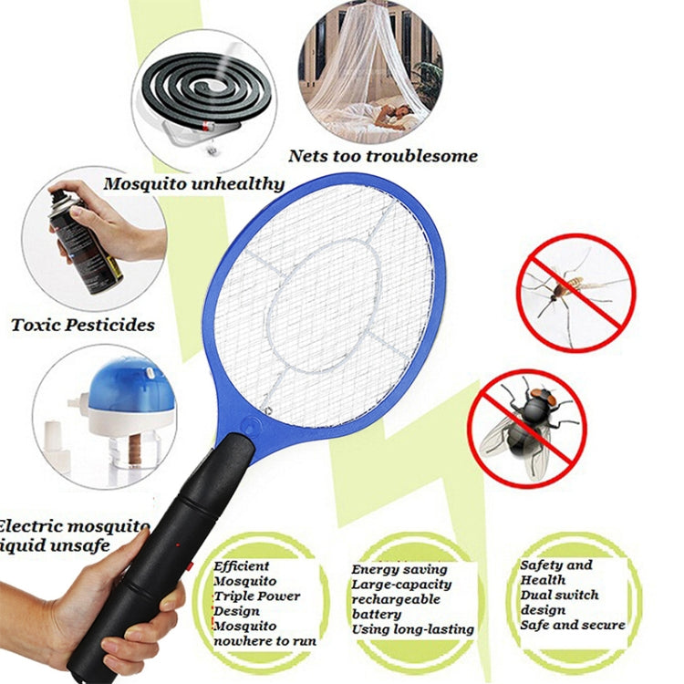 Hand Racket Mosquito Swatter Insect Home Garden Pest Bug Fly Mosquito Zapper Swatter Killer Electric Fly Swatter