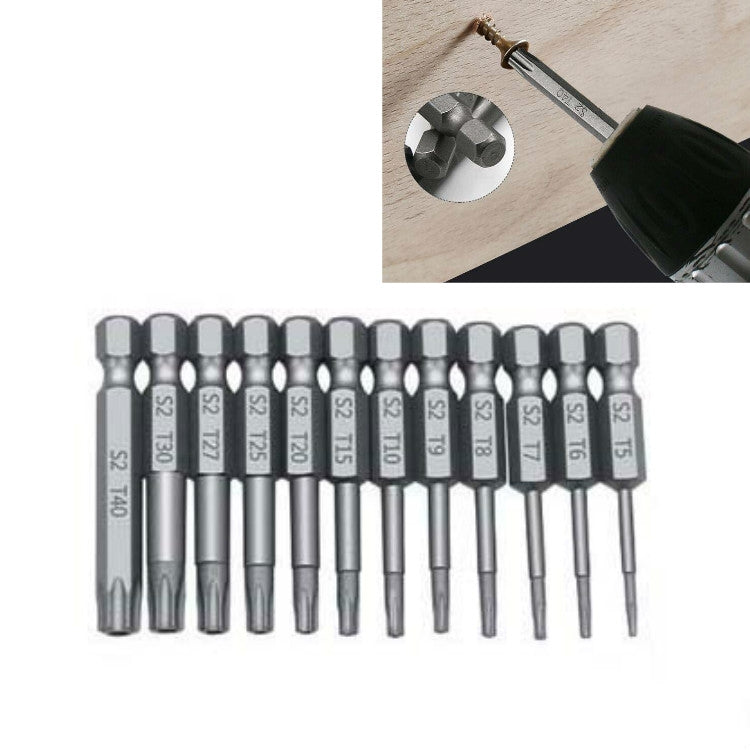 Plum Blossom Hollow Bit Multifunctional Peeling Bit Set