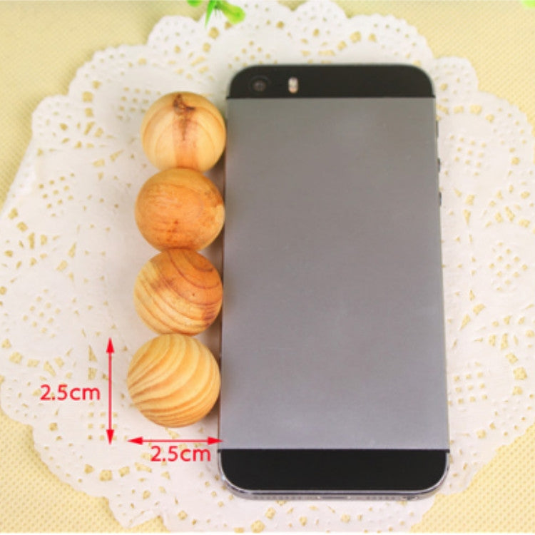 5pcs / Set Wooden Anti-Mold Moth Repellent Insect-Repellent Natural Camphor Balls Wooden Balls