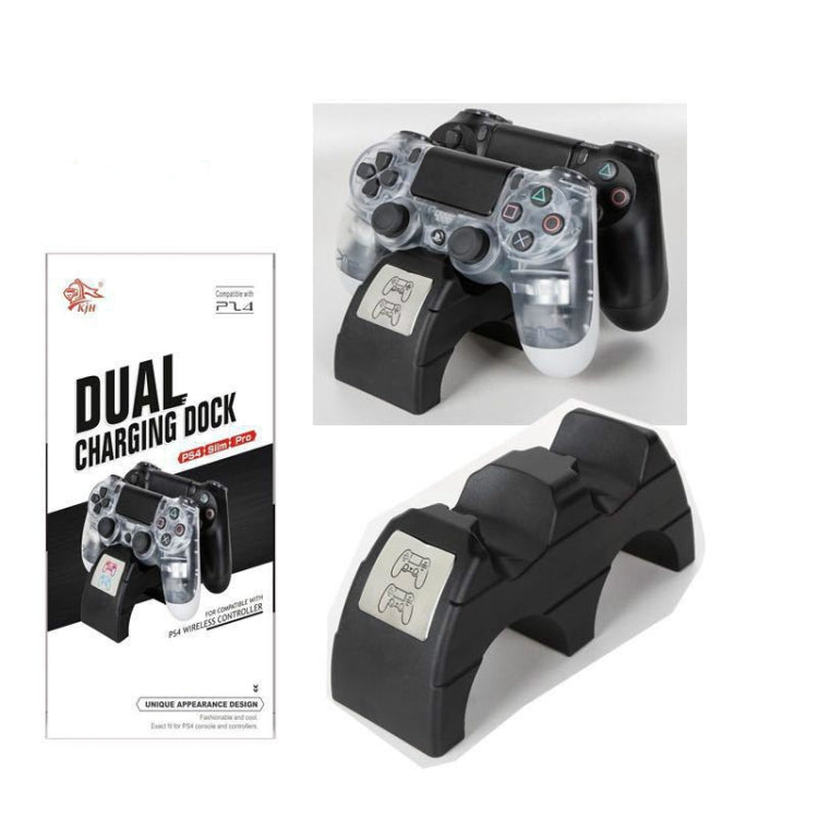 For Playstation 4 /PS4 pro /PS4 Slim Wireless Controller LED Indicator Charger Double Handle Dual USB Charging Dock Station Stand