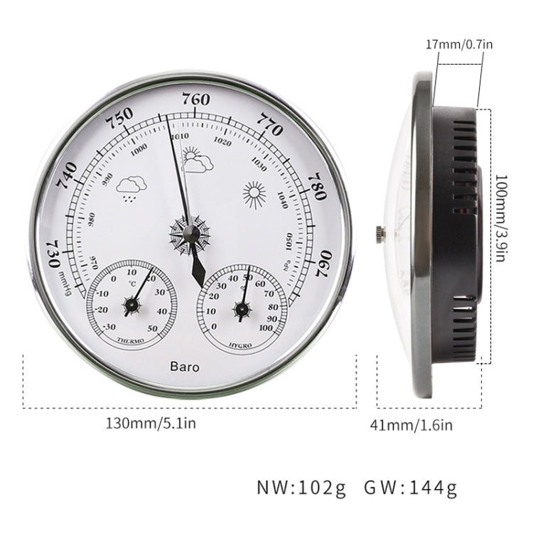 THB9392 Wall Hanging Household Weather Station Barometer Thermometer Hygrometer