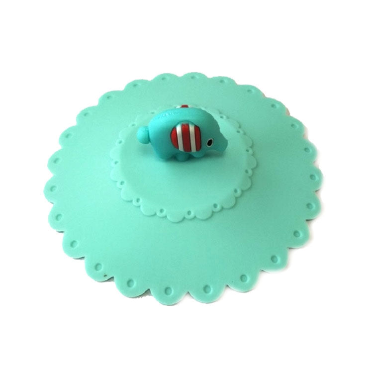 Cartoon Elephant Dustproof and Leakproof Silicone Cup Lid