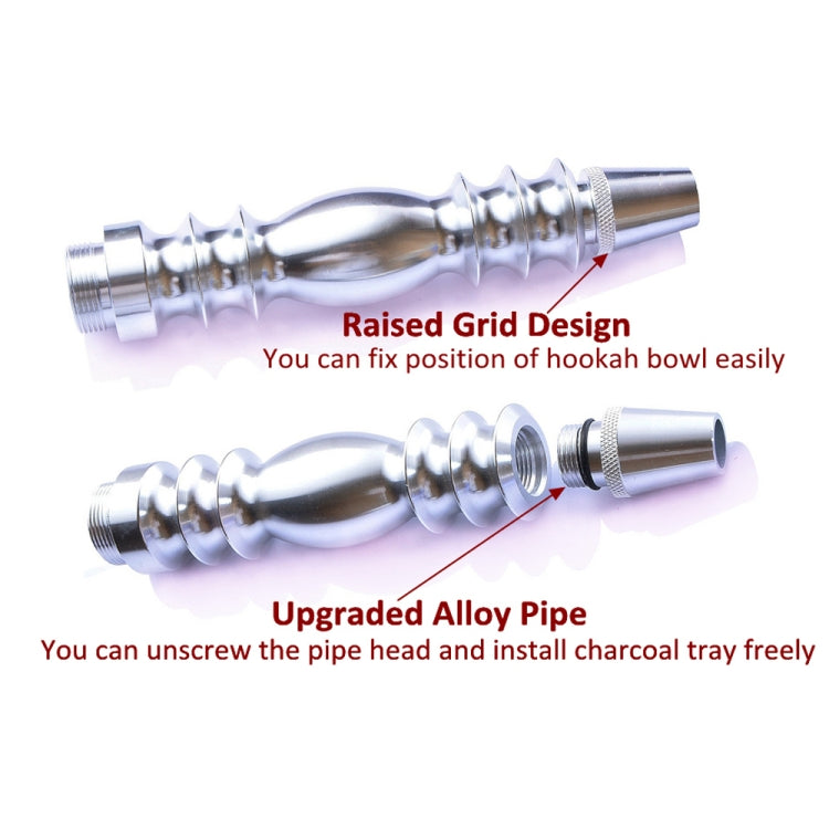 Square Acrylic Hookah Set