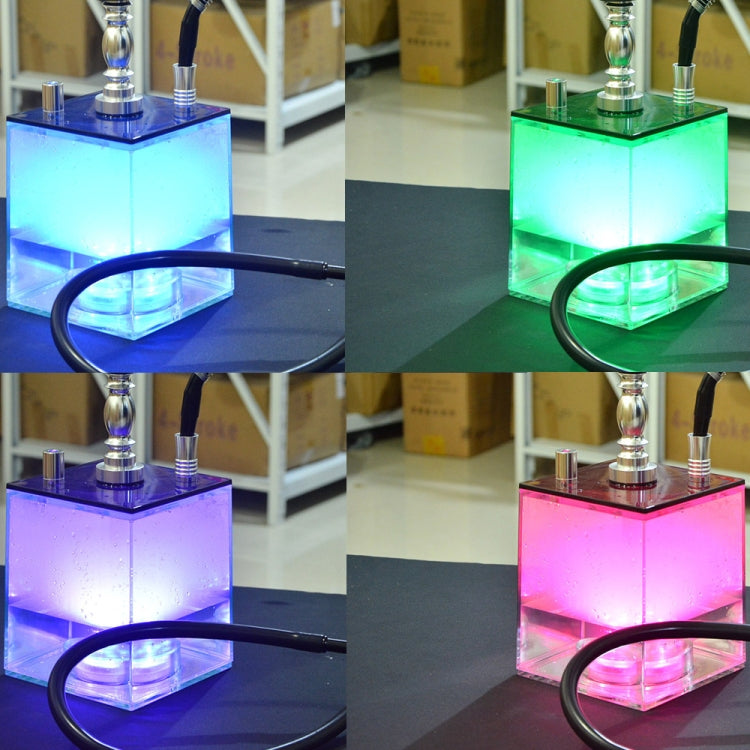 Square Acrylic Hookah Set