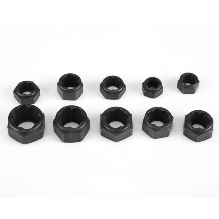 10 In 1 Damaged Nut Bolt Extractor Sleeve Hex Nut Removal Tool