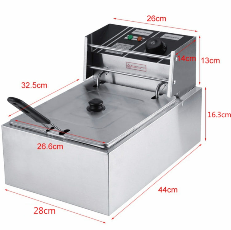 Desktop Thickening Electric Fryer Fried Chicken Legs Fries Stainless Steel Electric Fryer With Basket