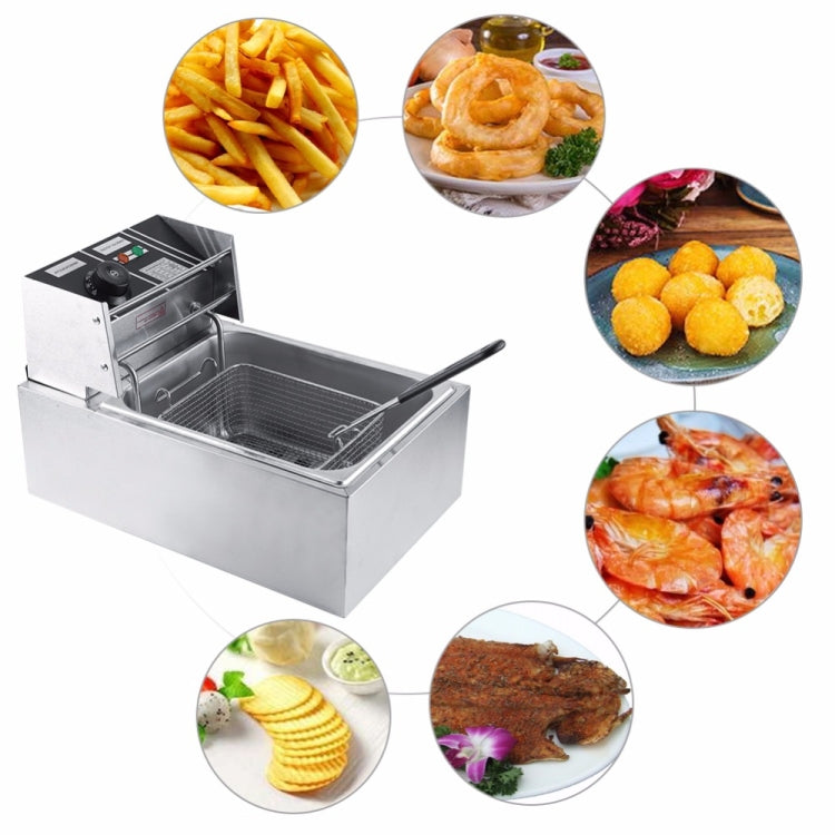 Desktop Thickening Electric Fryer Fried Chicken Legs Fries Stainless Steel Electric Fryer With Basket