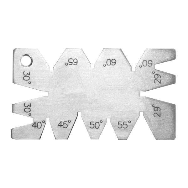 Stainless Steel Screw Thread Cutting Angle Gauge Measuring Tool
