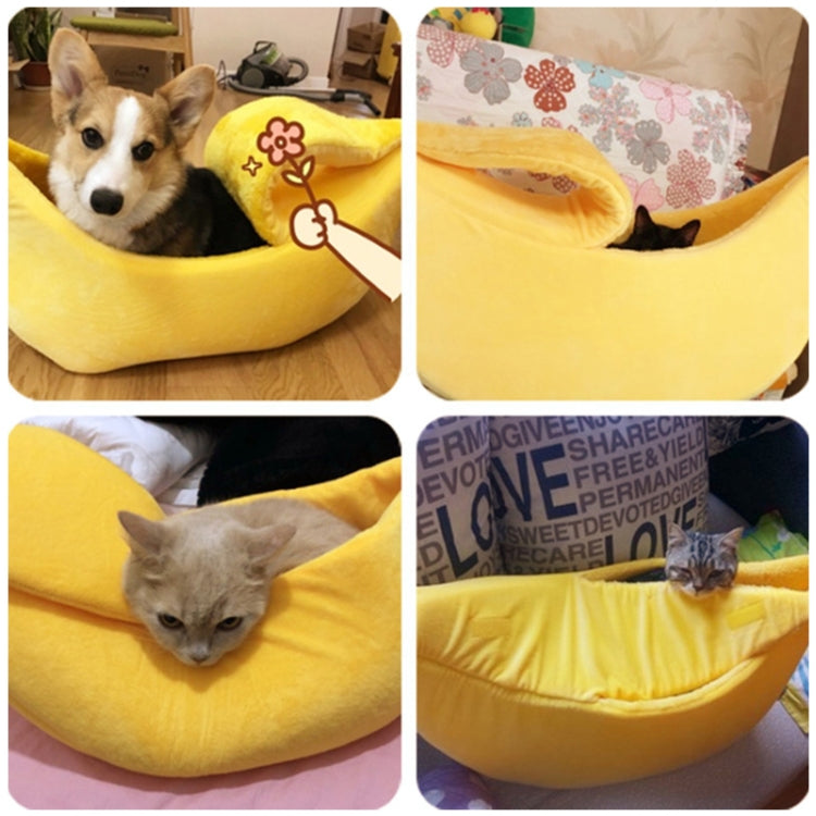 Creative Kennel Banana Shape Cat Litter Winter Warm Pet Nest