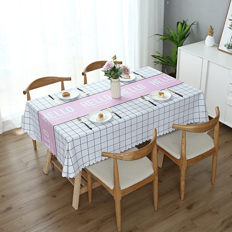 Printinging Coffee Dining Table Cloth PVC Waterproof Oilproof Anti-scalding Tablecloth