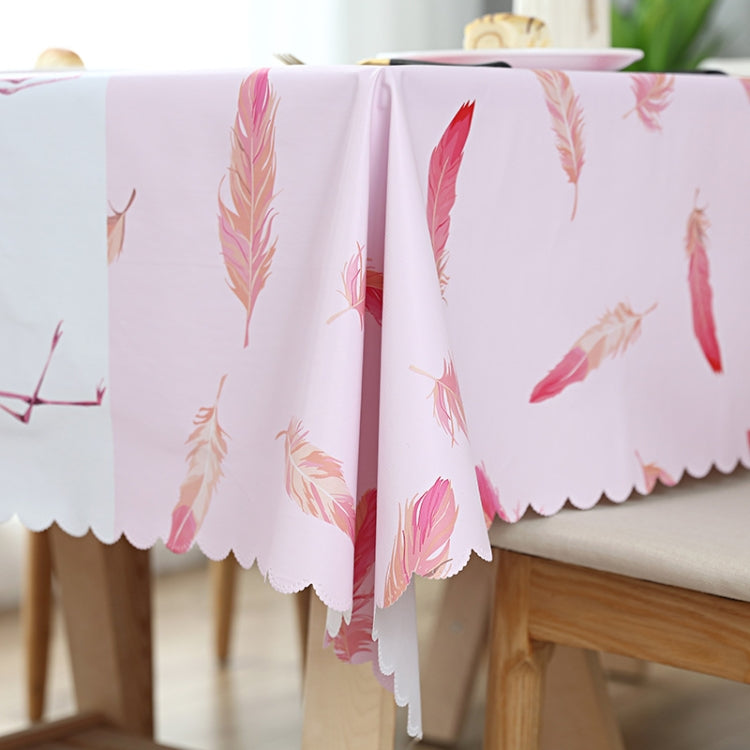 Printinging Coffee Dining Table Cloth PVC Waterproof Oilproof Anti-scalding Tablecloth
