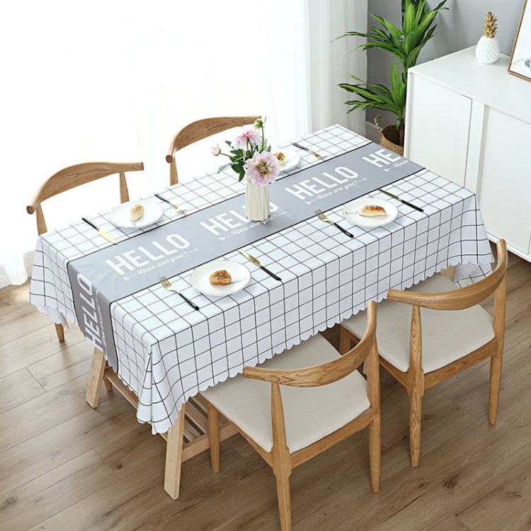 Printinging Coffee Dining Table Cloth PVC Waterproof Oilproof Anti-scalding Tablecloth