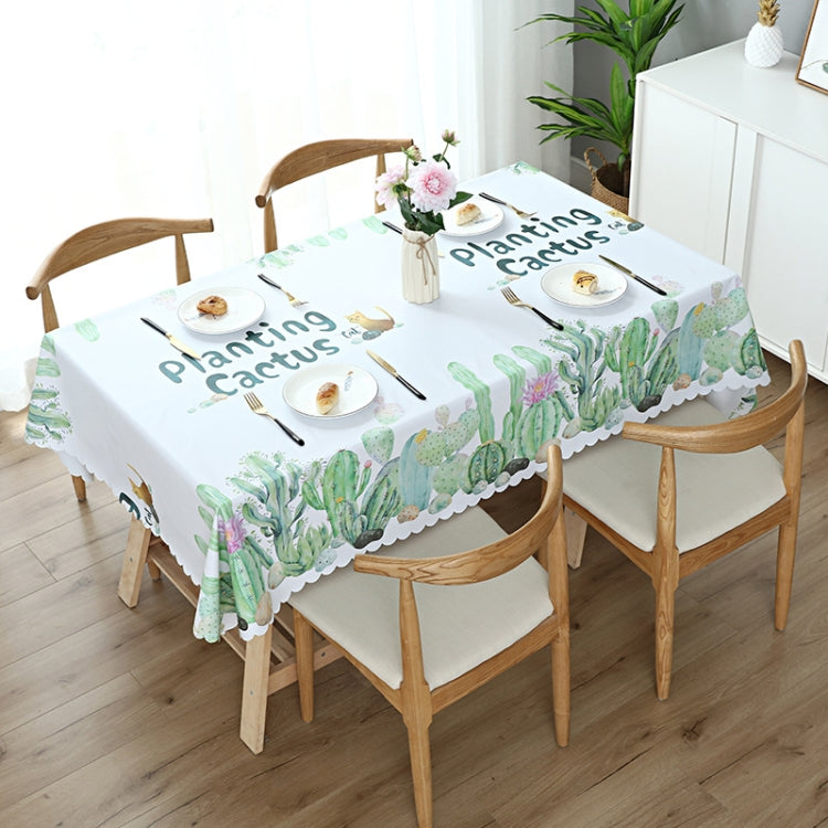 Printinging Coffee Dining Table Cloth PVC Waterproof Oilproof Anti-scalding Tablecloth