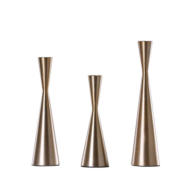 Golden Iron Candlestick Wedding Gift Props Decoration