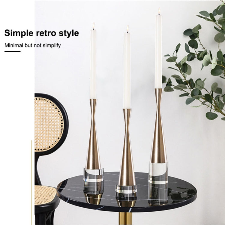 Golden Iron Candlestick Wedding Gift Props Decoration