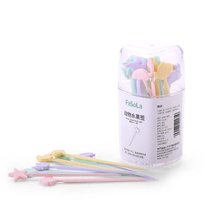 Creative Animal Cartoon Fruit Cake Fork Sign, Random Color Delivery