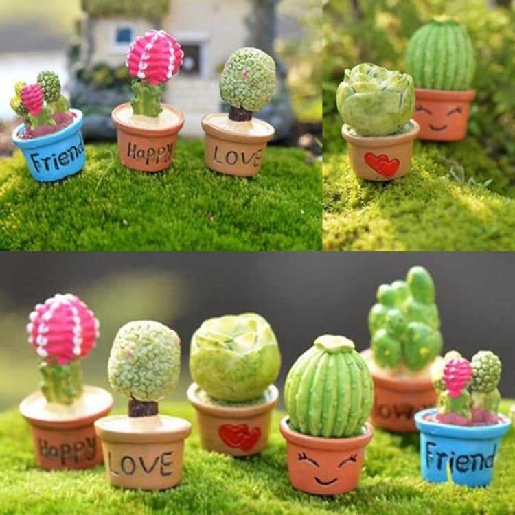 Mini Cute Potted Artificial Plant Flower Miniature Doll House Decoration Accessories