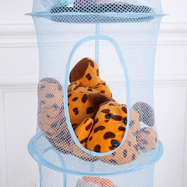 Foldable and Ventilated Four Box Toy Storage and Drying Basket