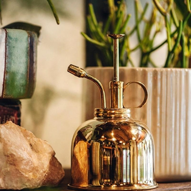Vintage Brass Gardening Meaty Small Watering Can